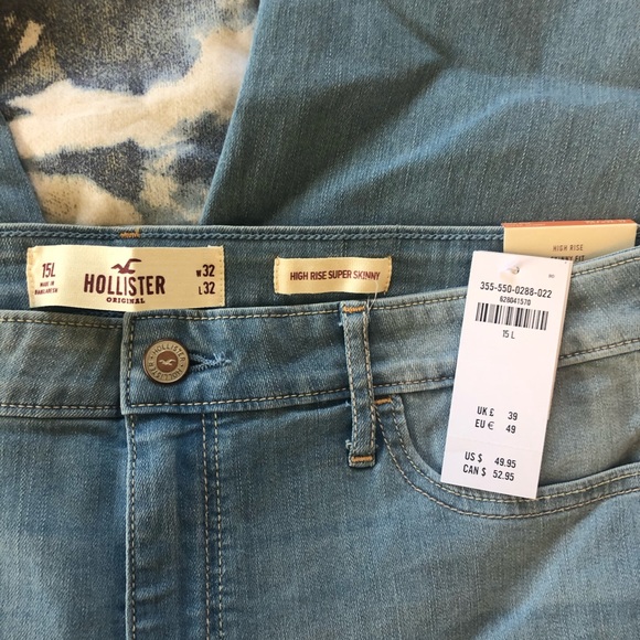 Hollister High-Rise skinny jeans 15L - Picture 3 of 3